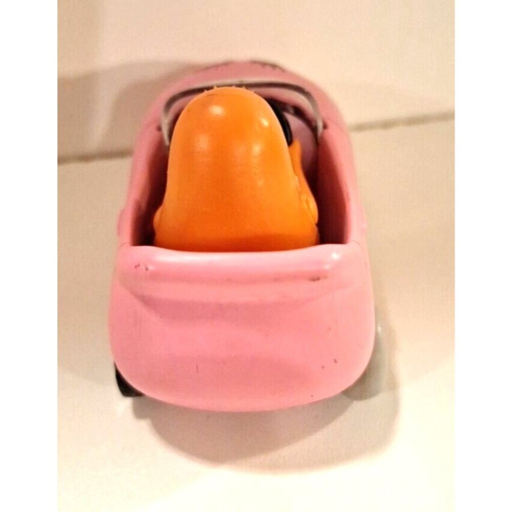 Barbapapa Driving Pink Car 3" Vintage Missing 1 Wheel Motorama Toy Vehicle - Picture 6 of 13